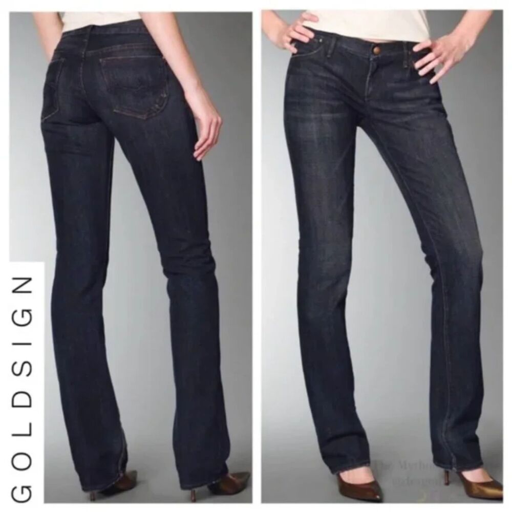 GOLDSIGN Mayhem Dark Wash Skinny Jeans Size 28